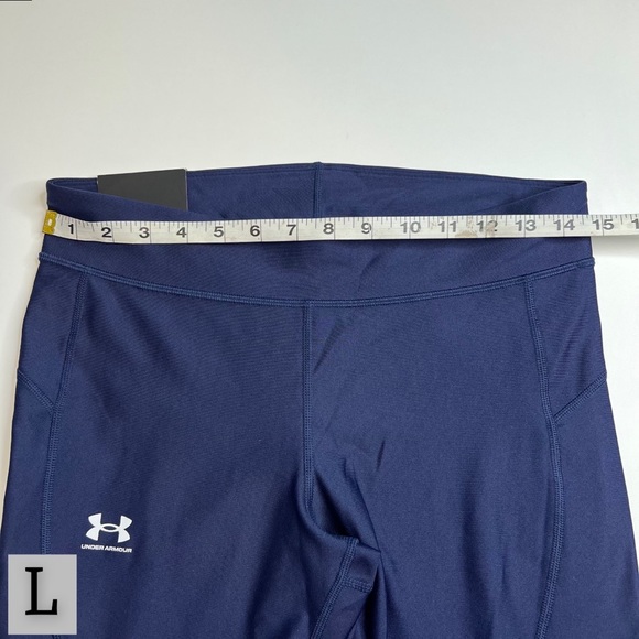 Under Armour Solid Navy Blue Leggings, High Waisted, Multiple Sizes, NWT!! - Picture 11 of 12